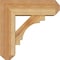 Ekena Millwork Merced Craftsman Rough Sawn Bracket w/ Offset Brace, Western Red Cedar, 6"W x 16"D x 16"H BKT0604X16X16MRC04RWR - alternate 4